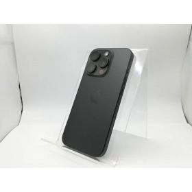 【中古】【赤ロム保証あり】Apple SoftBank 【SIMフリー】 iPhone 15 Pro 256GB ブラックチタニウム MTUC3J/A【三宮センター】保証期間1ヶ月【ランクC】