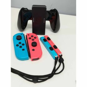 ニンテンドースイッチ(Nintendo Switch)のSwitch Joy-Con/ネオンブルーレッド/グリップセット！(家庭用ゲーム機本体)