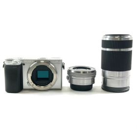 ソニー SONY α6400 ダブルズームレンズキット ILCE-6400Y シルバー デジタル ミラーレス 一眼カメラ 【中古】