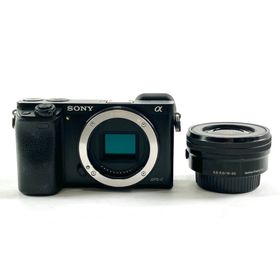 ソニー α6000 パワーズームレンズキット ILCE-6000L B ブラック 中古(ミラーレス一眼)