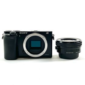 ソニー α6000 パワーズームレンズキット ILCE-6000L B ブラック 中古(ミラーレス一眼)