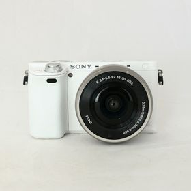 ソニー(SONY)の【中古】(ソニー) SONY α6000 パワーズームレンズキツト ホワイト(コンパクトデジタルカメラ)
