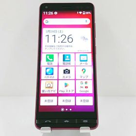 BASIO4 KYV47-u UQ ワインレッド 送料無料 本体 c17641 【中古】