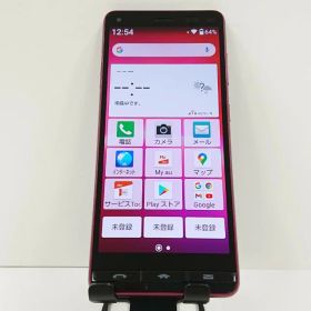 BASIO4 KYV47 au ワインレッド 送料無料 本体 c18921 【中古】