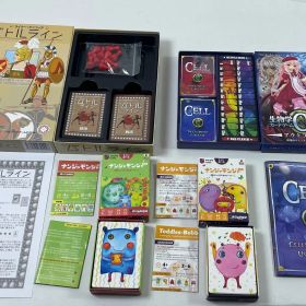 A3103・カードゲーム 生物学カードゲーム ナンジャモンジャ 2種 バトルライン 4個 セット パーツチェック済み