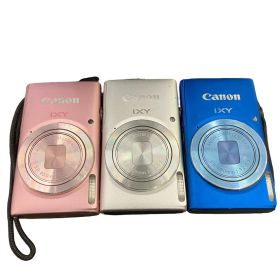 118011 動作未確認 canon キャノン デジタルカメラ IXY 90F PC2018 シルバー/ピンク/ブルー 3点まとめ売り