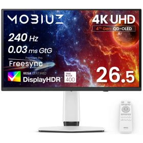 BenQ ベンキュー QD-OLEDパネル採用 4K対応26.5型液晶ディスプレイ ゲーミング 240Hz MOBIUZ モビウス EX271UZ 単品購入のみ可（同一商品であれば複数購入可） クレジットカード 代金引換決済のみ