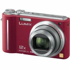 【中古】(非常に良い)パナソニック デジタルカメラ LUMIX1010万画素 光学12倍ズーム(レッド)DMCTZ7R DMC-TZ7-R
