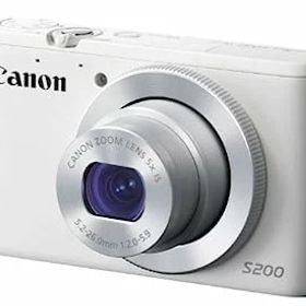 【中古】Canon デジタルカメラ PowerShot S200(ホワイト) F値2.0 広角24mm 光学5倍ズーム PSS200(WH)