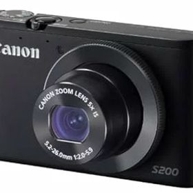 【中古】【良い】Canon デジタルカメラ PowerShot S200(ブラック) F値2.0 広角24mm 光学5倍ズーム PSS200(BK)