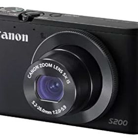 【中古】 Canon キャノン デジタルカメラ PowerShot S200 (ブラック) F値2.0 広角24mm 光学5倍ズーム PSS200 (BK)