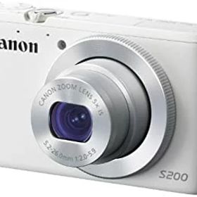 【中古】Canon デジタルカメラ PowerShot S200(ホワイト) F値2.0 広角24mm 光学5倍ズーム PSS200(WH)