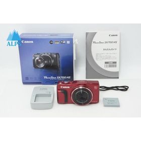美品 Canon キヤノン PowerShot SX700 HS コンパクトデジタルカメラ レッド 元箱付 260401d【アルプスカメラ】