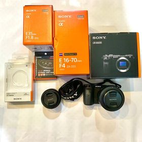 ソニー(SONY)のSONY a6600 CarlZeiss1670mmF4 SEL35F18セット(ミラーレス一眼)