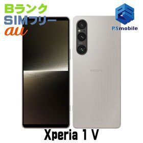 ★良品中古★SOG10 Xperia 1 V プラチナシルバー D523528-