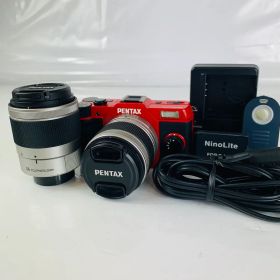 極美品・希少色 Pentax Q10 レッド ダブルズームキット レンズセット