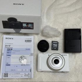 SONY ZV-1F デジタルカメラ ホワイト【動作確認済み】バッテリー付き