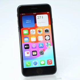 【液晶美品】au SIMフリー iPhone SE 第２世代 64GB ブラック