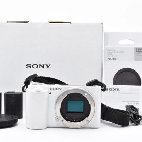 【極上品】Sony ソニー ZV-E10 白 ホワイト ボディ シャッター数762枚と極小 ミラーレス一眼カメラ 箱あり #4102-11