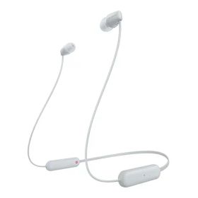 【新品・未使用】Sony WI-C100 ワイヤレスイヤホン Bluetooth 5.0 25時間再生 IPX4 軽量 ホワイト 送料無料
