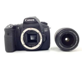 【全額返金保証】【最速発送】Canon デジタル一眼 EOS 60D EF-S18-55 IS レンズキット ブラック 美品 動作確認済