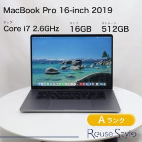 MacBook Pro 16-inch 2019【ランク：A】【カラー：スペースグレイ】【ストレージ：512GB】【メモリ：16GB】【JIS配列キーボード】
