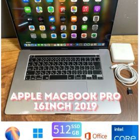 ［良品/GPU搭載］ Apple MacBook Pro 16inch 2019/Core i7 2.6GHz/16GB/SSD512GB/Windows11/Office 2024/Ri437