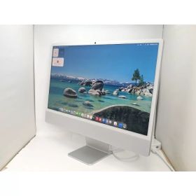 【中古】Apple iMac 24インチ 4.5K Retinaディスプレイ M4(CPU:10C/GPU:10C) 16GB/512GB シルバー MWUV3J/A (24インチ, 2024, 4ポート)【新宿2】保証期間1ヶ月【ランクA】