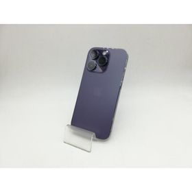 【中古】Apple 国内版 【SIMフリー】 iPhone 14 Pro 1TB ディープパープル MQ313J/A【DS秋葉】保証期間１ヶ月【ランクB】