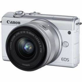 【中古】キヤノン Canon EOS M200 ホワイト 標準ズームキット ホワイト EOSM200WH-1545ISSTMLK カメラ 中古 人気 おすすめ 高画質