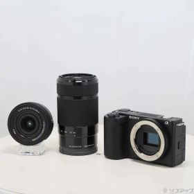 【中古】SONY(ソニー) VLOGCAM ZV-E10 II ダブルズームレンズキット ブラック ZV-E10M2X B 【258-ud】