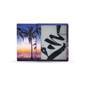 MightySkins Carbon Fiber Skin Compatible with Kindle Scribe (2022) Full Wrap - Palm Sunrise | Protective Textured Carbon Fiber Finish | Ea_並行輸入