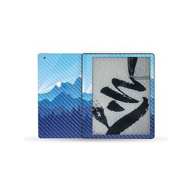 MightySkins Carbon Fiber Skin Compatible with Kindle Scribe (2022) Full Wrap - Blue Mountains | Protective Textured Carbon Fiber Finish | _並行輸入
