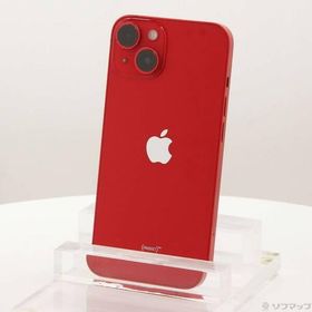 〔中古〕Apple(アップル) iPhone14 128GB プロダクトレッド MPV93J／A SIMフリー〔196-ud〕
