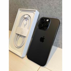 アップル(Apple)のiPhone16 Pro 512GB ブラックチタニウム(スマートフォン本体)
