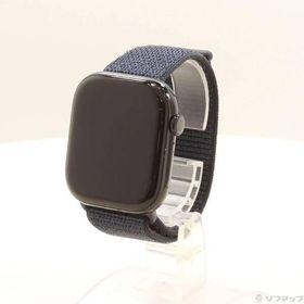 〔中古〕Apple(アップル) Apple Watch Series 10 GPS 46mm ジェットブラックアルミニウムケース インクスポーツループ〔377-ud〕