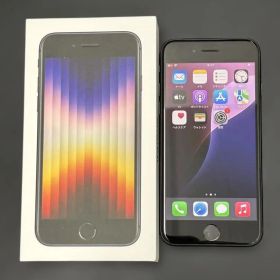【美品】Apple iPhone SE (第3世代) 128GB ミッドナイト