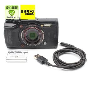 【極上品】 OLYMPUS Tough TG-6 ブラック 1200万画素CMOS F2.0 15m 防水 100kgf耐荷重 GPS 内蔵Wi-Fi デジタルカメラ #073VV0406