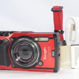 【ストラップ付き良品】OLYMPUS オリンパス Tough TG-5 レッド