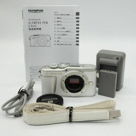 オリンパス(OLYMPUS)の【シャッター回数1111回!】■美品■PEN E-PL10 ボディー ホワイト(ミラーレス一眼)