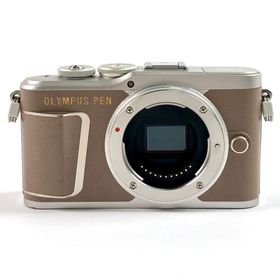 オリンパス PEN E-PL10 ボディ ブラウン 中古(ミラーレス一眼)