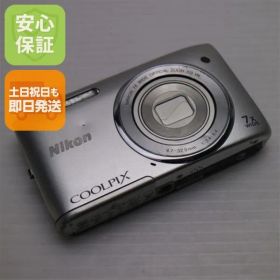 美品 COOLPIX S3500 クリスタルシルバー 即日発送 デジカメ Nikon 本体 土日祝発送OK 07000