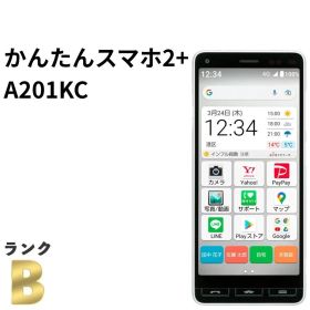 かんたんスマホ2+ 　A201KC Y!mobile ホワイト KYOCERA（京セラ） A201KC かんたんスマホ2＋ ホワイト SIMフリー ワイ