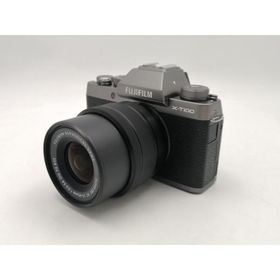 【中古】FujiFilm FUJIFILM X-T100 レンズキット ダークシルバー【ECセンター】保証期間１ヶ月【ランクA】