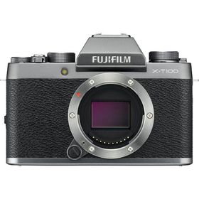 FUJIFILM X-T100ダークシルバー X-T100-DS 良品 動作確認済み 1ヶ月保証付 小型軽量 ミラーレス