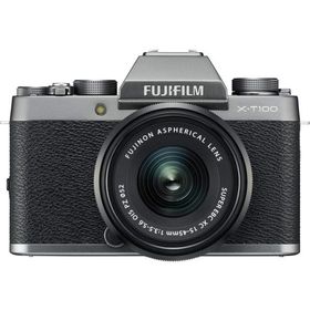 FUJIFILM X-T100レンズキット レンズキット シルバー 良品 動作確認済み 1ヶ月保証付 小型軽量 ミラーレス