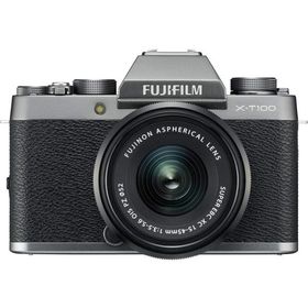 FUJIFILM X-T100レンズキット レンズキット シルバー 良品 動作確認済み 1ヶ月保証付 小型軽量 ミラーレス