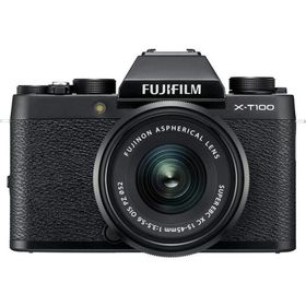 FUJIFILM X-T100レンズキット レンズキット ブラック 良品 動作確認済み 1ヶ月保証付 小型軽量 ミラーレス