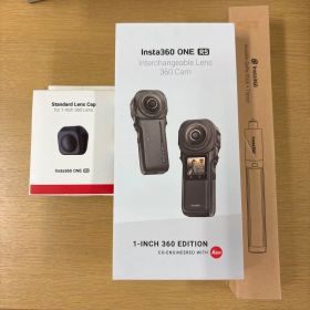 Insta360 ONE RS 1インチ本体、インビジブルスティック、カバー付
