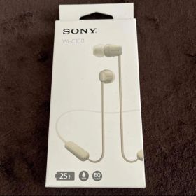 SONY WI-C100 ワイヤレスイヤホン ベージュ